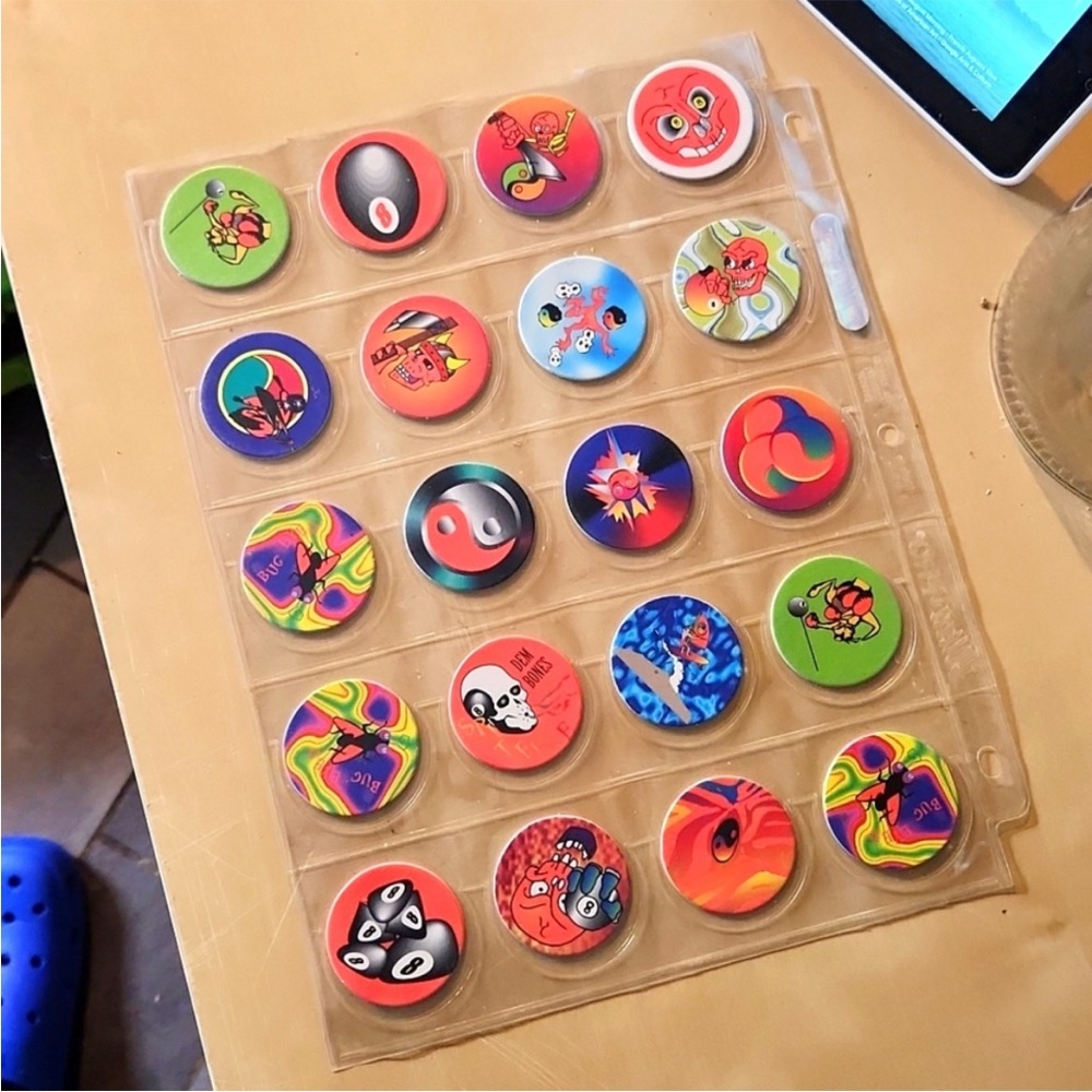 POGS Vintage Game Sheet of 20 retro collection